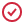 Red checkmark inside a circle